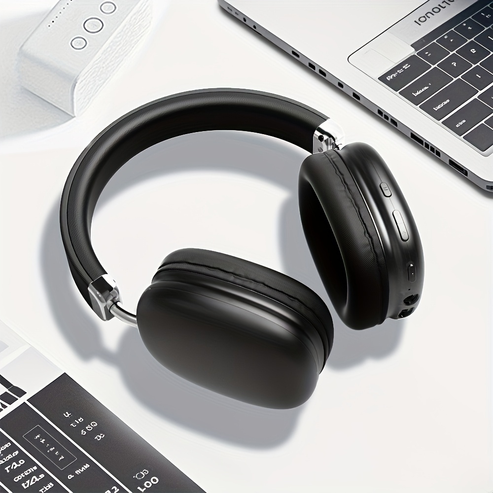 This Bluetooth Headset With A Microphone Offers A 40-hour Playback Time. It Is Retractable, Has High-quality Sound, And Features Soft Memory Ear Cups With Button Control. It Is Suitable For Music - Image 8
