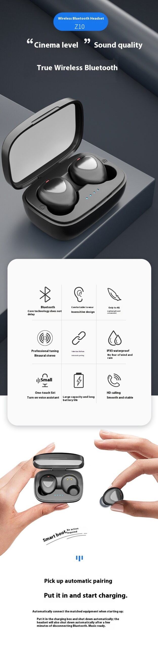 Bluetooth TWS Sports Mini Wireless Headset - Image 10