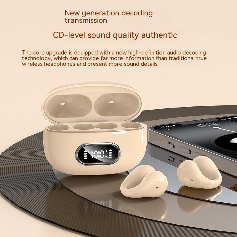 Ear-clip Real Wireless Digital Display Stereo Charging Warehouse Bluetooth Headset - Image 6