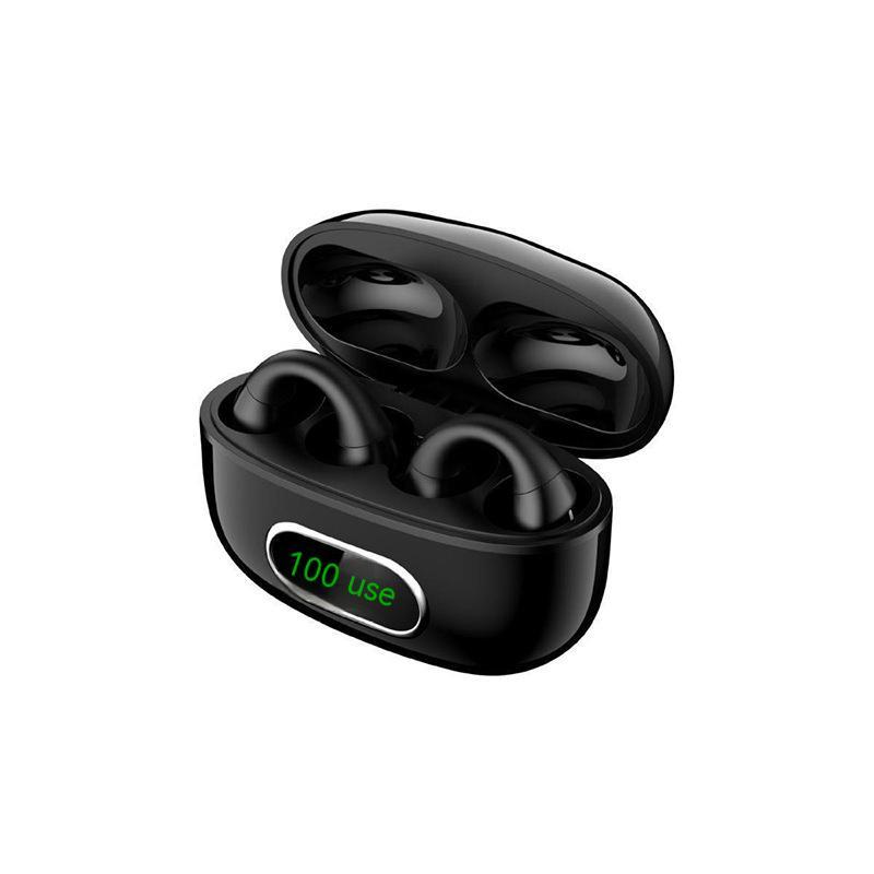 Ear-clip Real Wireless Digital Display Stereo Charging Warehouse Bluetooth Headset - Image 3