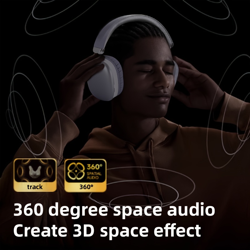 This Bluetooth Headset With A Microphone Offers A 40-hour Playback Time. It Is Retractable, Has High-quality Sound, And Features Soft Memory Ear Cups With Button Control. It Is Suitable For Music - Image 2