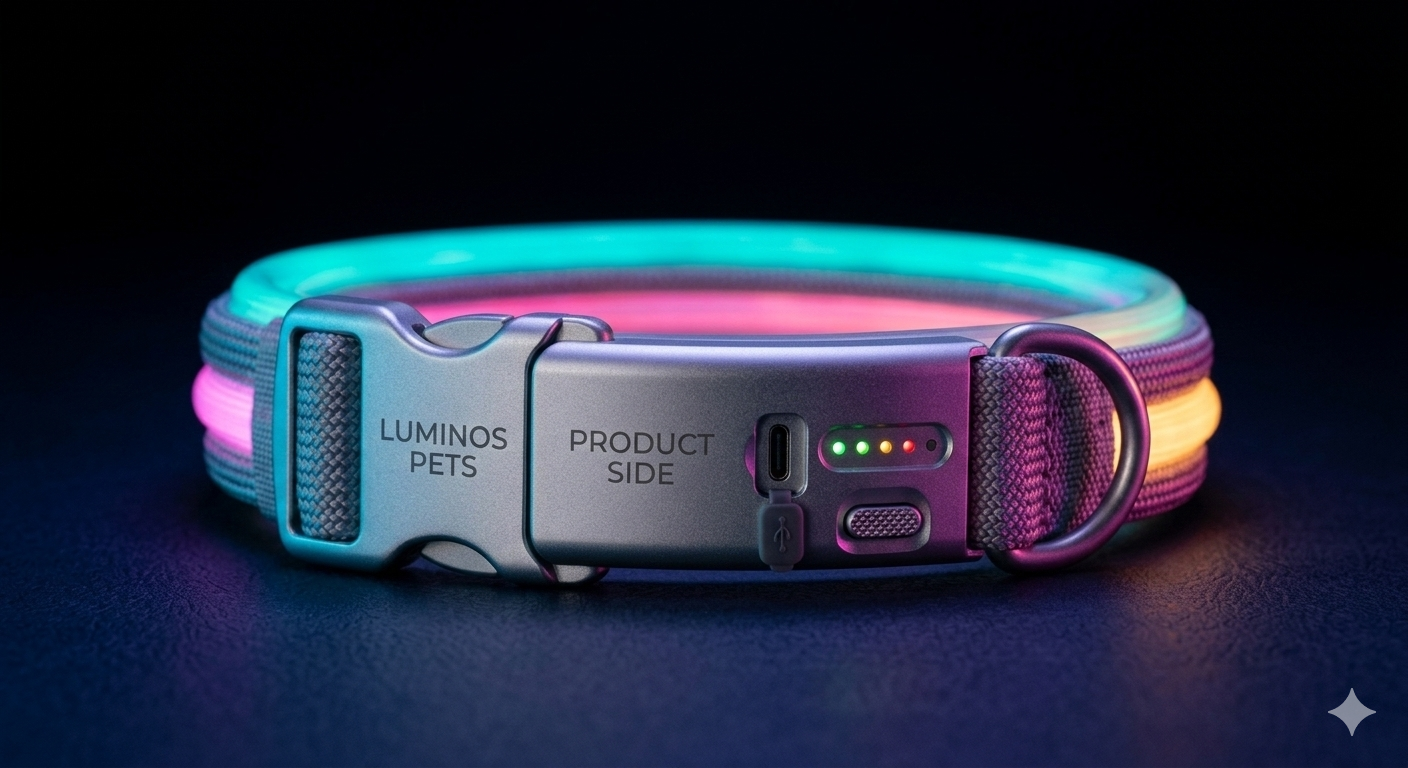 LED Dog Collar – Rechargeable Glow Collar for Night Walking - Image 3