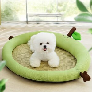 Cooling Pet Mat for Dogs & Cats – Summer Ice Silk Pet Bed for Comfortable & Breathable Sleep