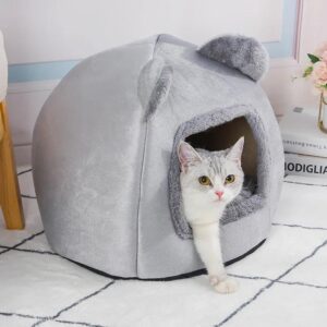 Foldable Pet House Kennel Bed – Cozy Cave Pet Mat for Small & Medium Dogs & Cats